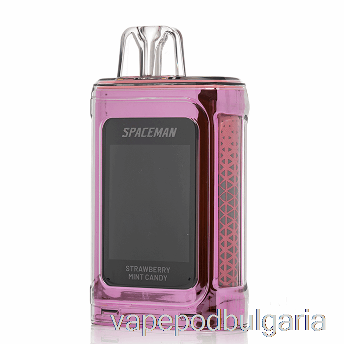 Vape 10000 Дръпки Spaceman Prism 20k Disposable Strawberry Mint Candy